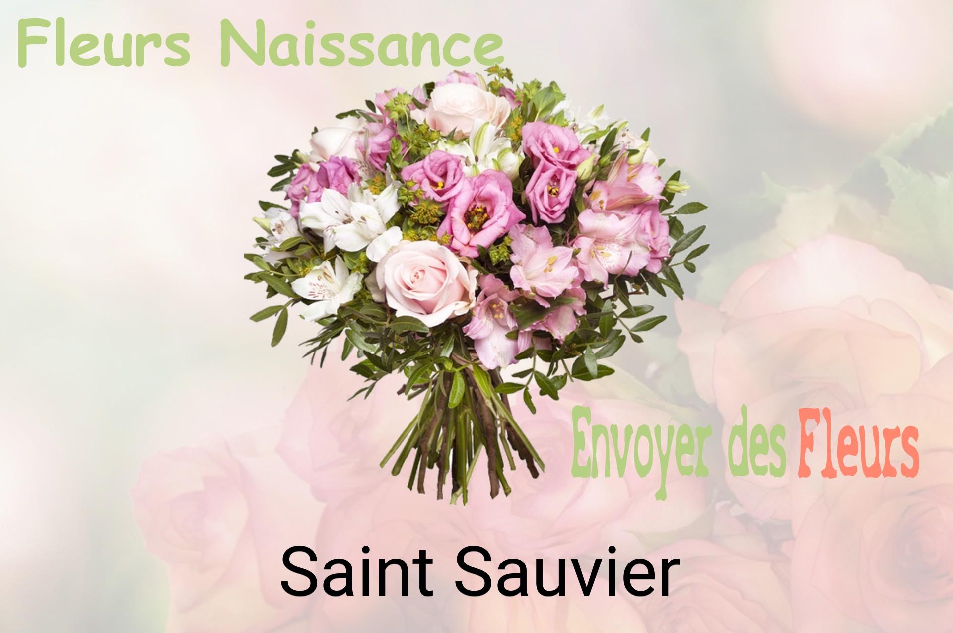 Bouquet de fleurs de naissance livré à Saint-Sauvier